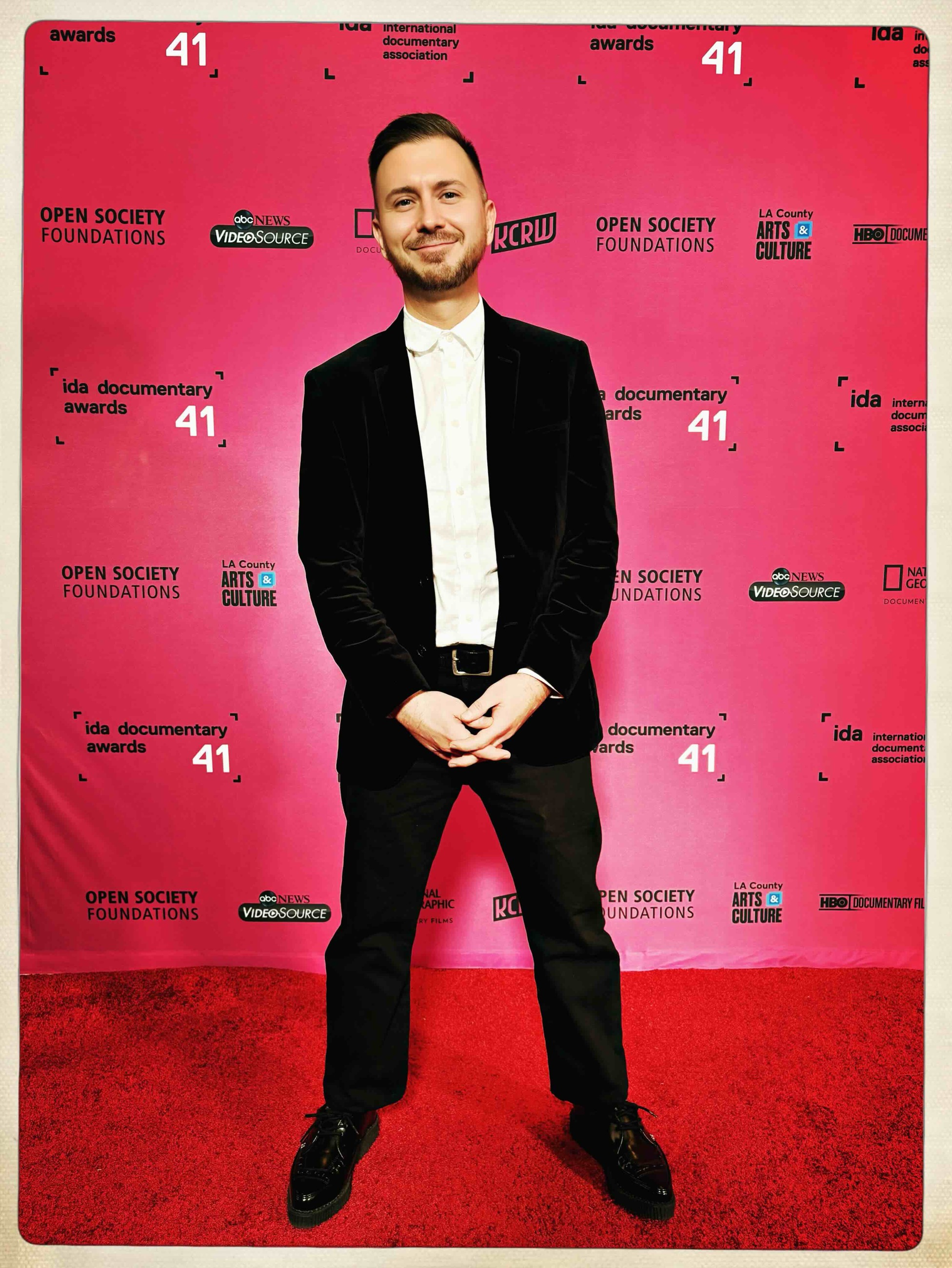 Filmmaker Aaron Bear at the IDA Documentary Awards